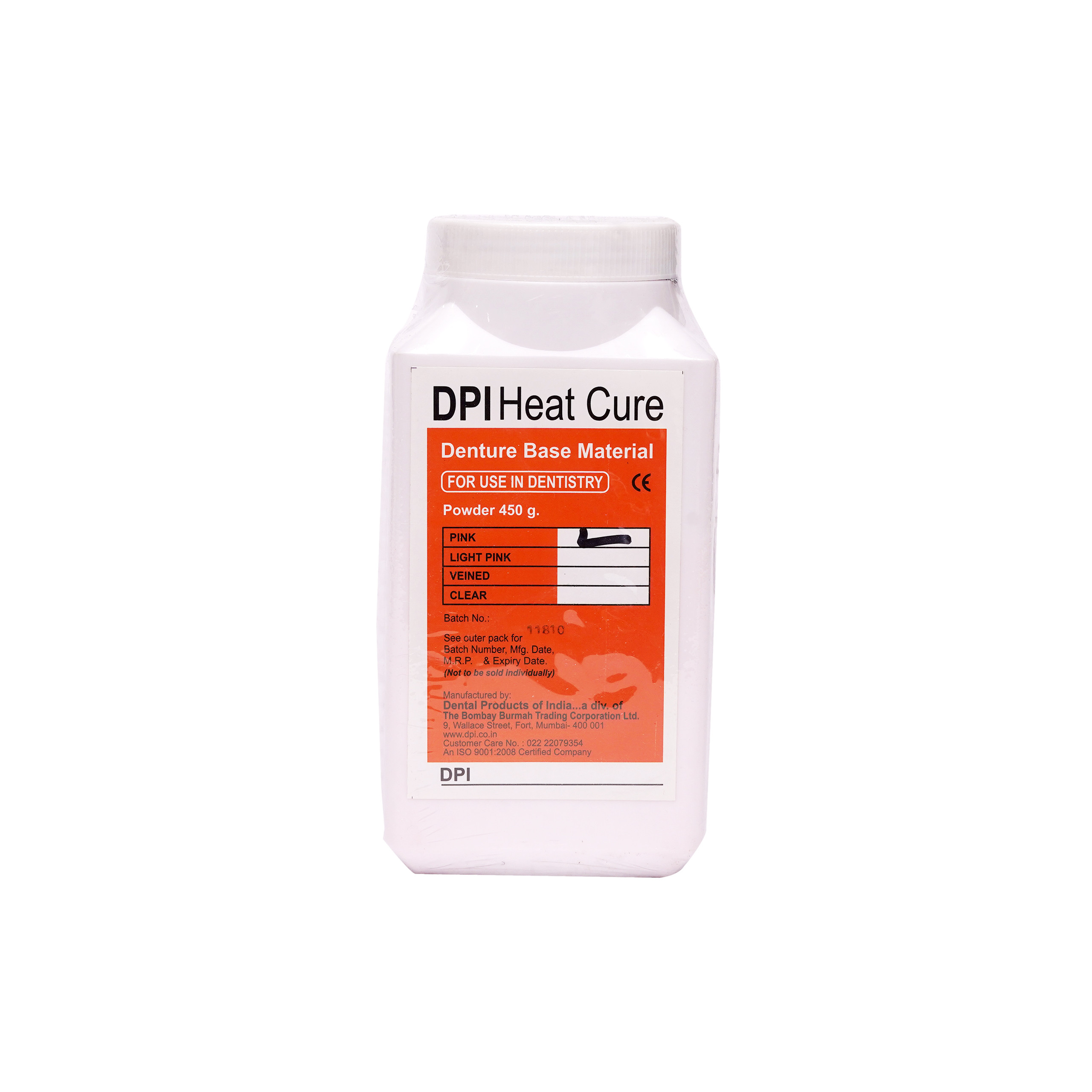 DPI Heat Cure Cold Mould Seal  - 450ml